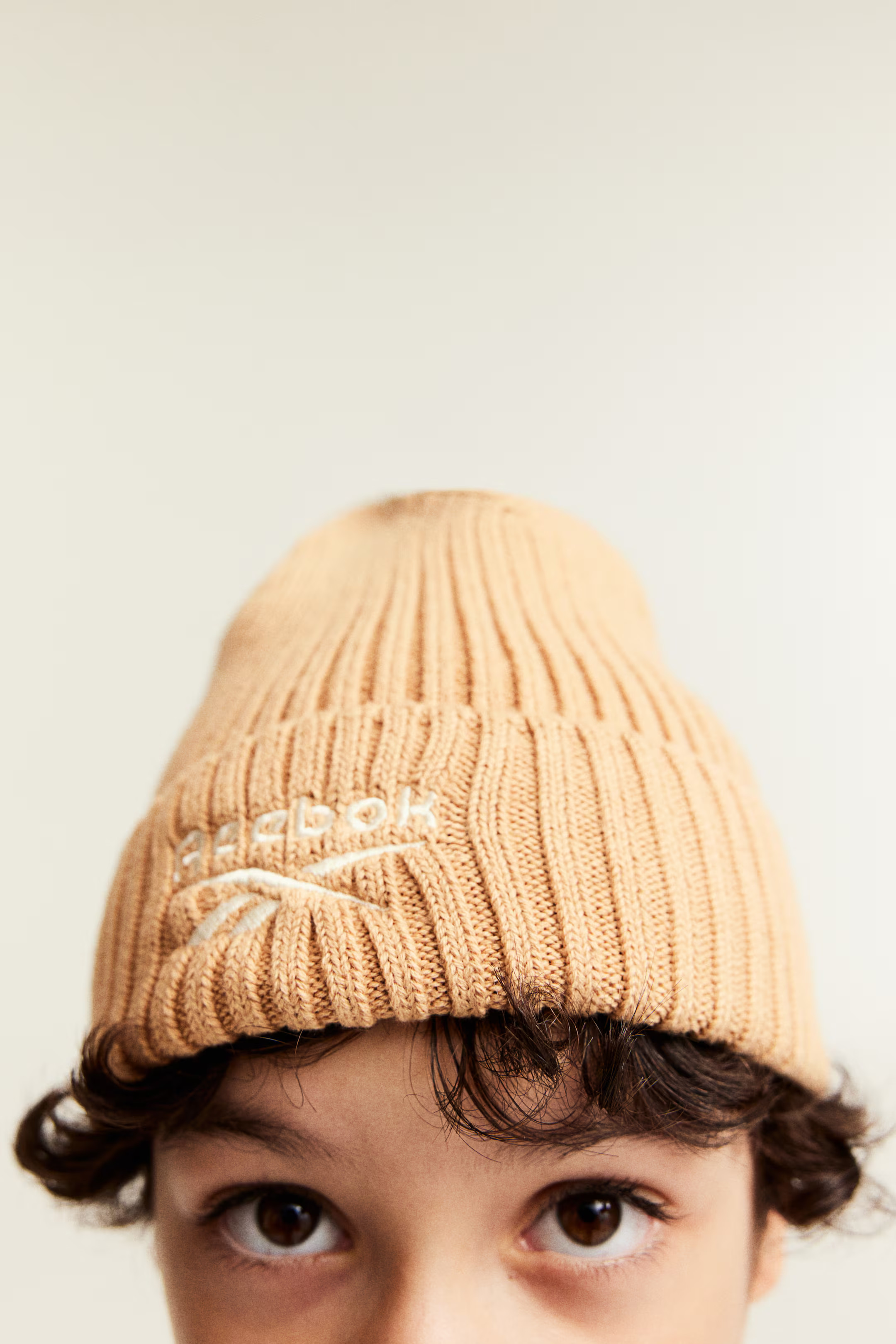 Rib-Knit Beanie with Embroidered Motif | H&M (US + CA)