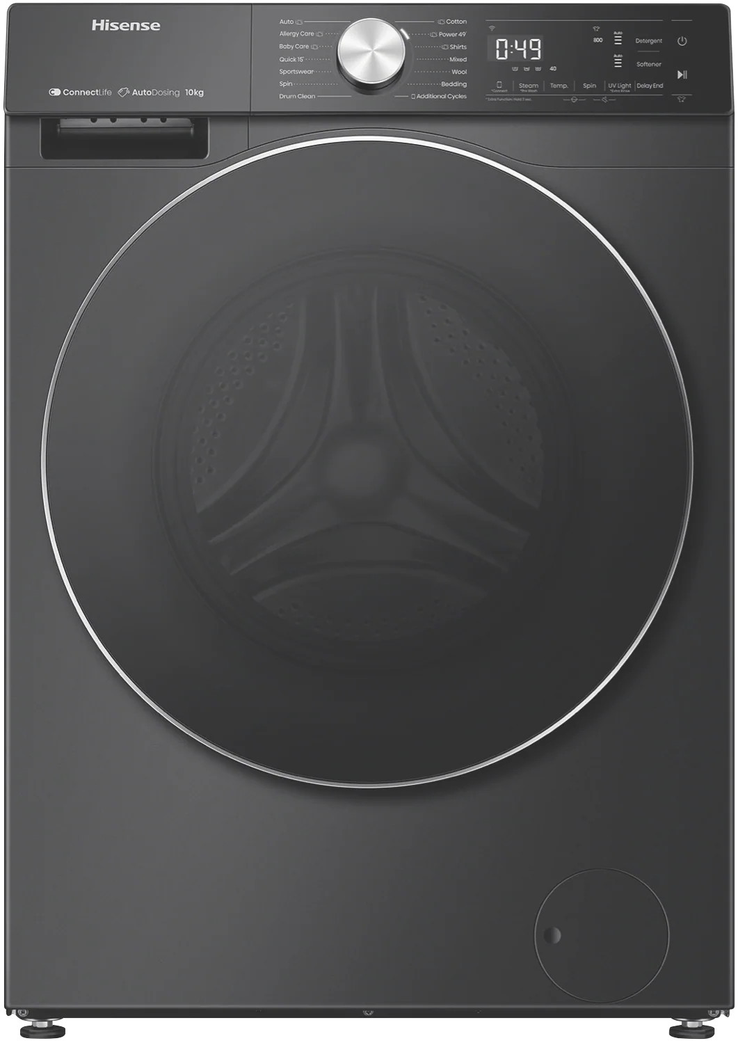 Hisense 10kg Front Load Washer HWFS1015AB | The Good Guys Australia