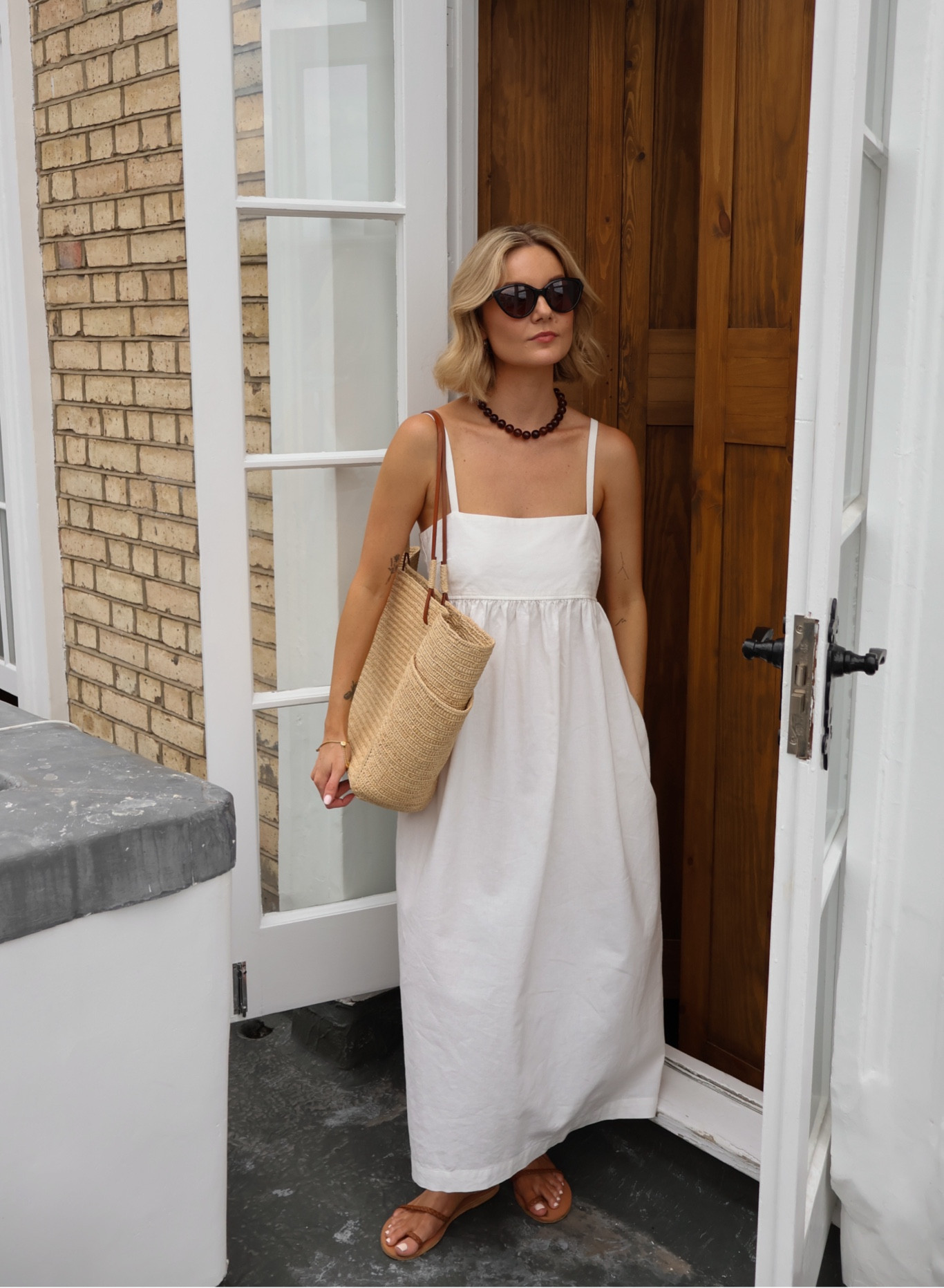 Happy to be back in white floaty dresses and basket bags 🤍🧺 #whitedressstyling #maxidress #basketbags

#LTKeurope #LTKsummer