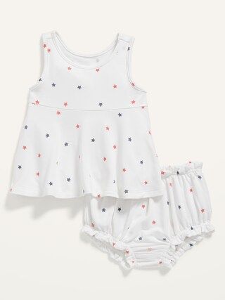 Americana Sleeveless Peplum Top and Bloomers Set for Baby | Old Navy (US)