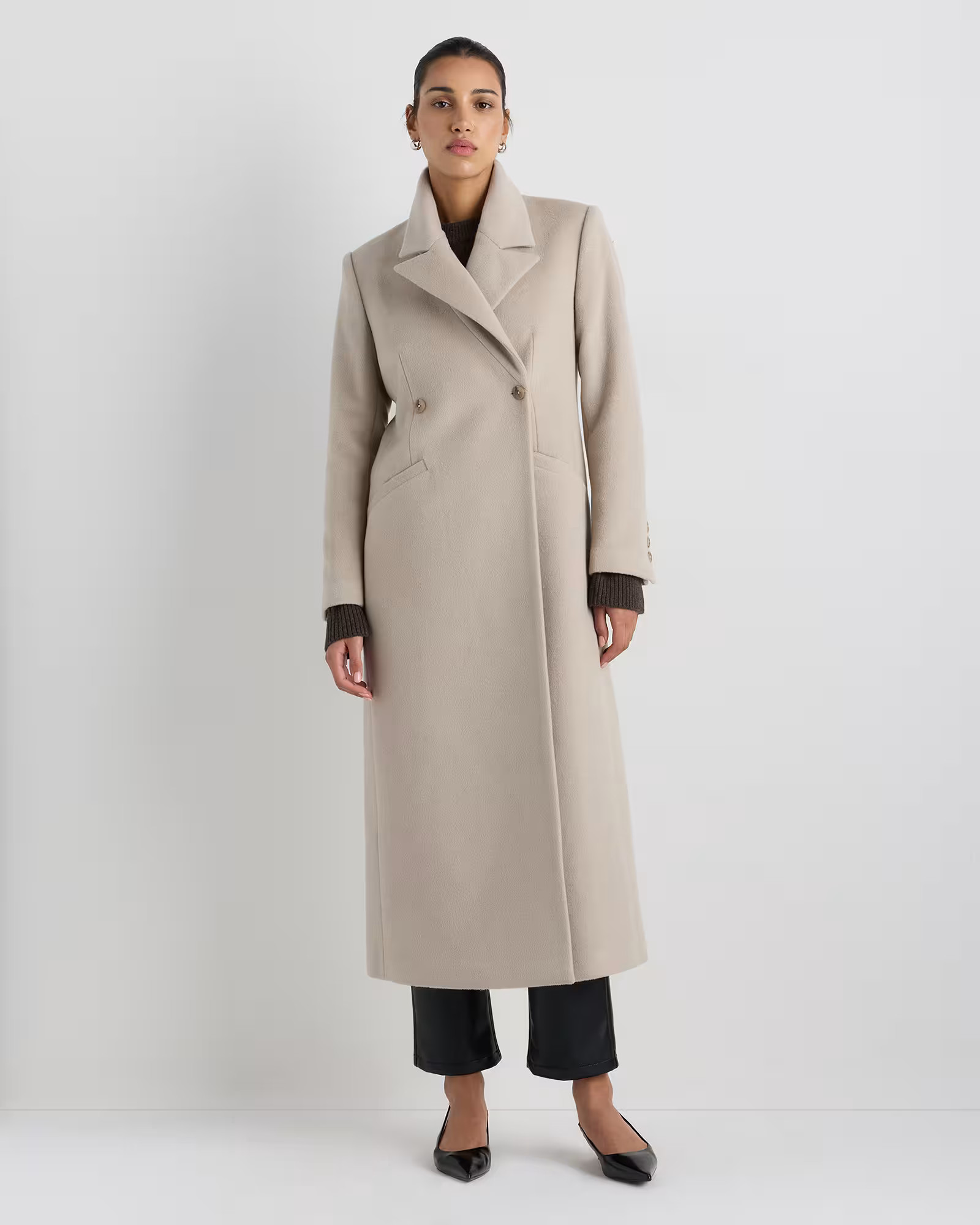 Wool Cashmere Tailored Coat | Quince