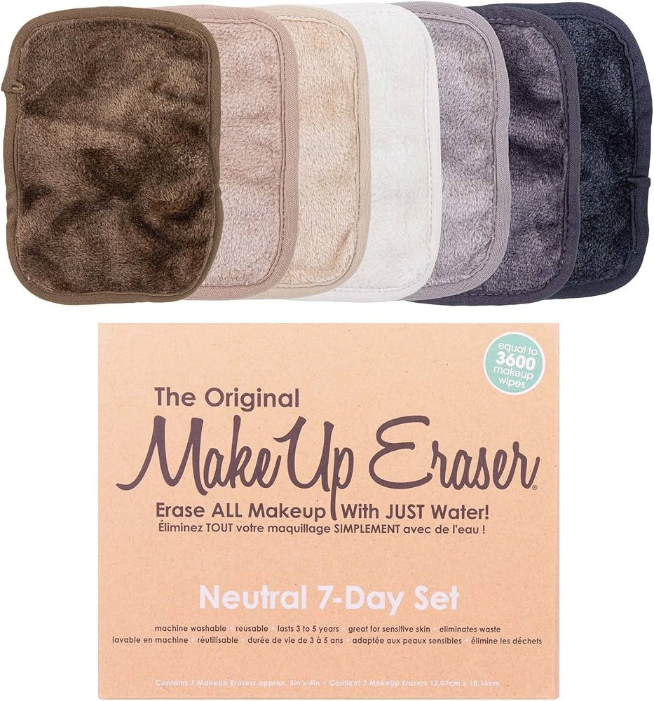 MakeUp Eraser, 7-Day Set, Erase All Makeup With Just Water, Including Waterproof Mascara, Eyeline... | Amazon (US)