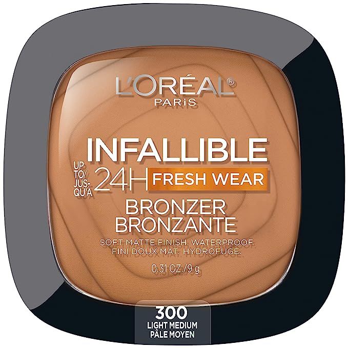 Amazon.com: L'Oreal Paris Infallible Up to 24H Fresh Wear Soft Matte Longwear Bronzer. Waterproof... | Amazon (US)