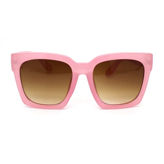 Hero image 0 of Womens Boyfriend Style Oversize Horned Rim Thick Plastic Sunglasses Pink Gradient... | Walmart (US)