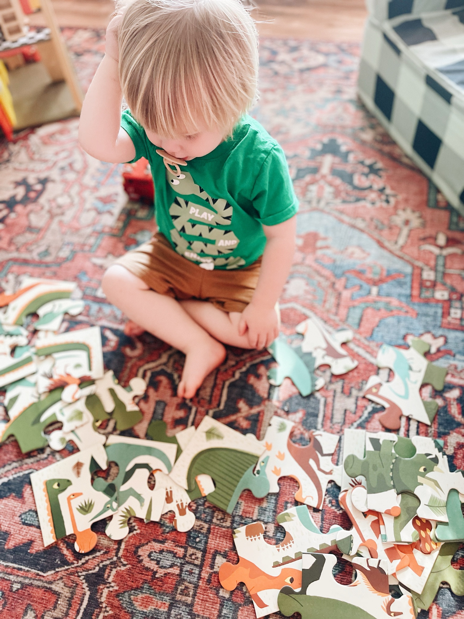 Jumbo puzzles for little hands 

#LTKKids #LTKFamily #LTKFindsUnder50