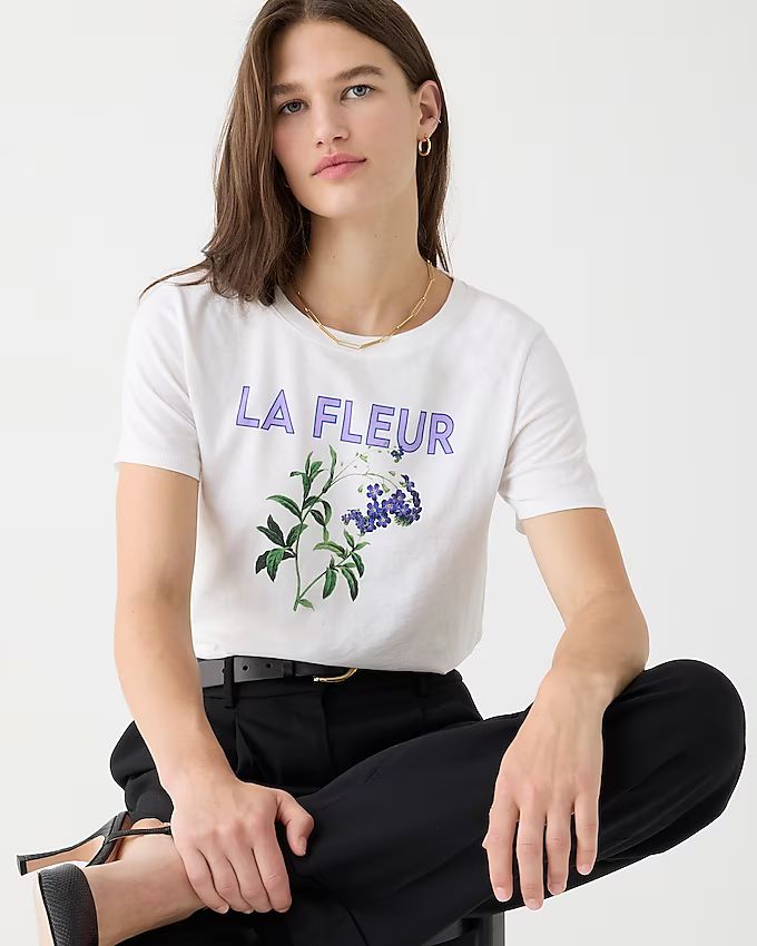 Classic-fit la fleur graphic T-shirt | J.Crew US