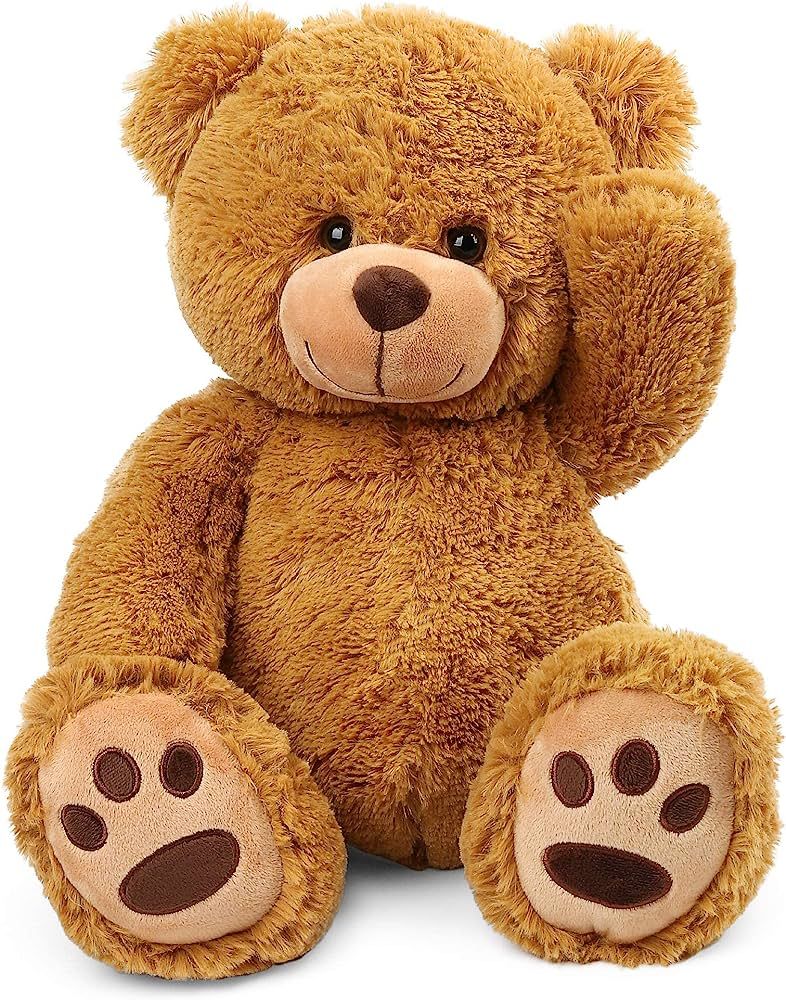 LotFancy Teddy Bear Stuffed Animals, 20 inch Soft Cuddly Stuffed Plush Bear, Cute Stuffed Animals... | Amazon (US)