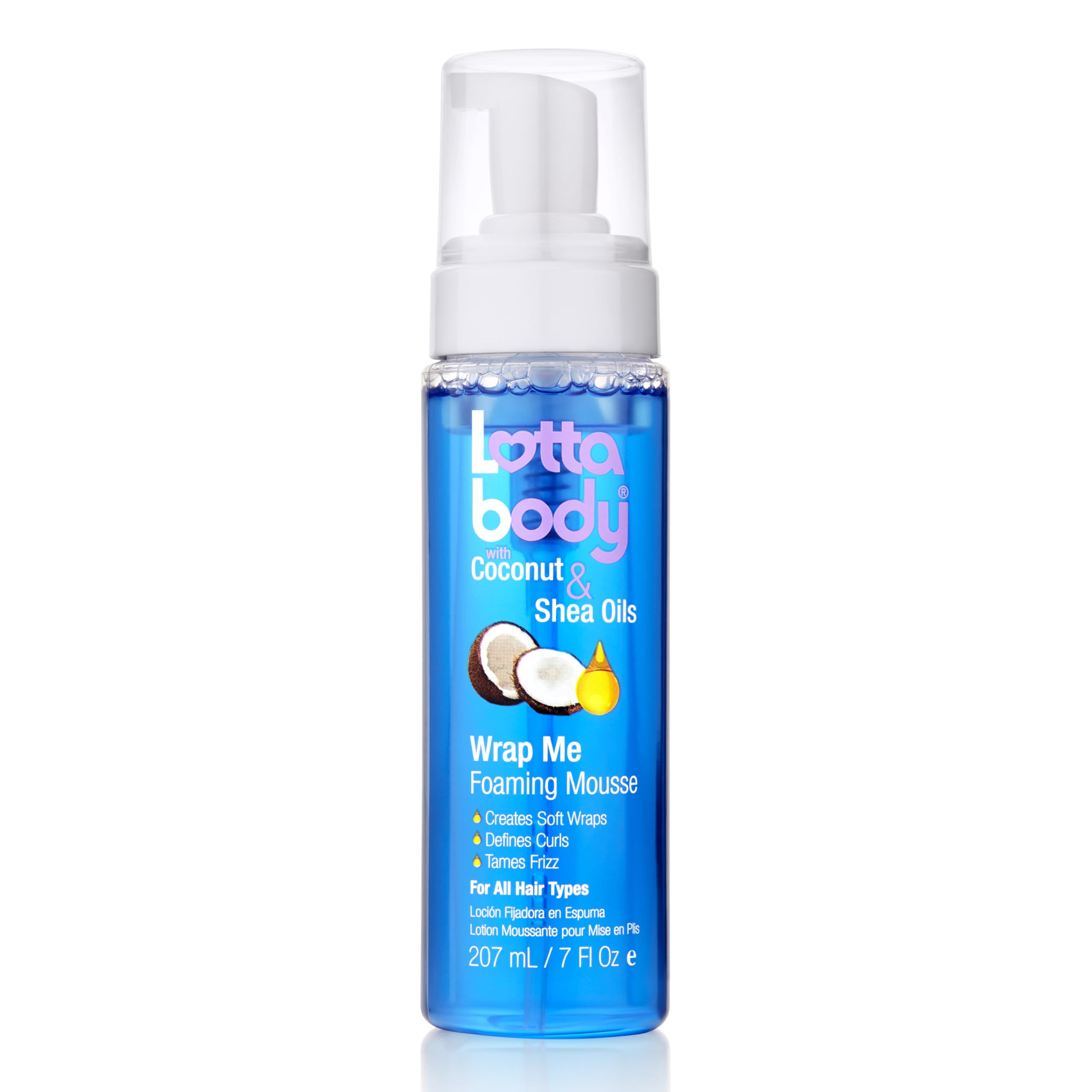 Lottabody Wrap Me Foaming Curl Mousse with Coconut Oil and Shea, 7 Fl Oz | Amazon (US)