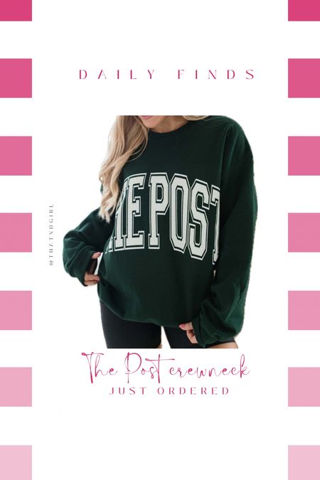 I just ordered this cute oversized crewneck that comes in two amazing holiday colors! So cute for those comfy festive days!

#LTKSeasonal #LTKfindsunder50 #LTKHoliday