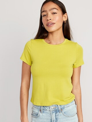 Cropped Slim-Fit T-Shirt for Women | Old Navy (US)
