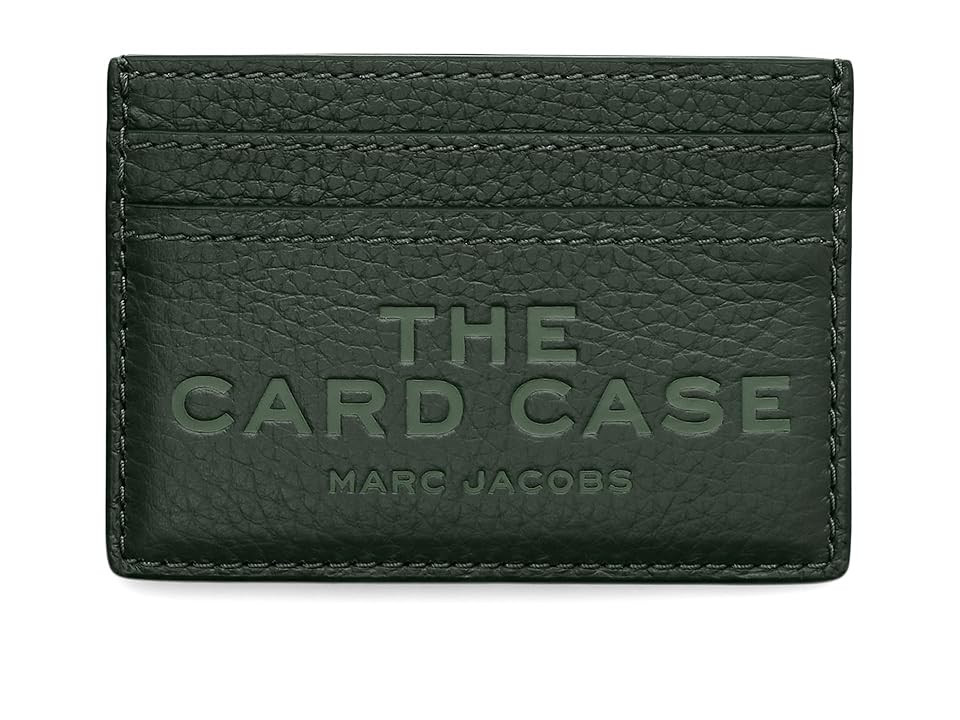 Marc Jacobs The Leather Card Case Wallet Women's Handbags Forest, Leather/Polyester | Zappos