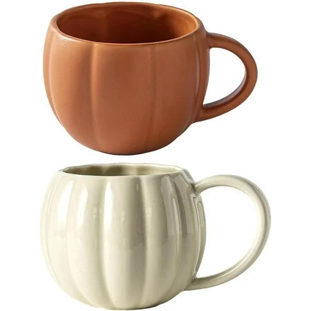 Pumpkin Coffee Mug Halloween Ceramic Pumpkin Fall Mugs Novelty Coffee Milk Cups for Halloween Theme Party Thanksgiving Fall Autumn Harvest Party Supply,2pcs | Walmart (US)