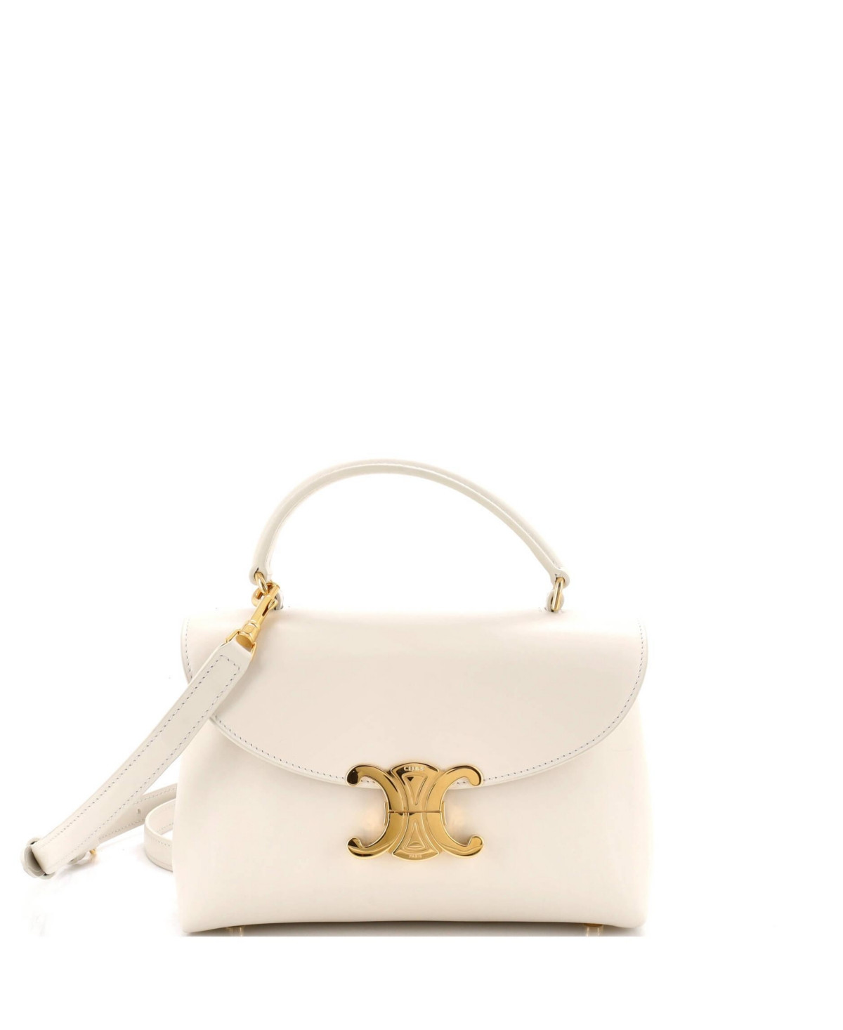 Pre-Owned Celine Teen Nino Top Handle Bag Leather - Natural | Macy's