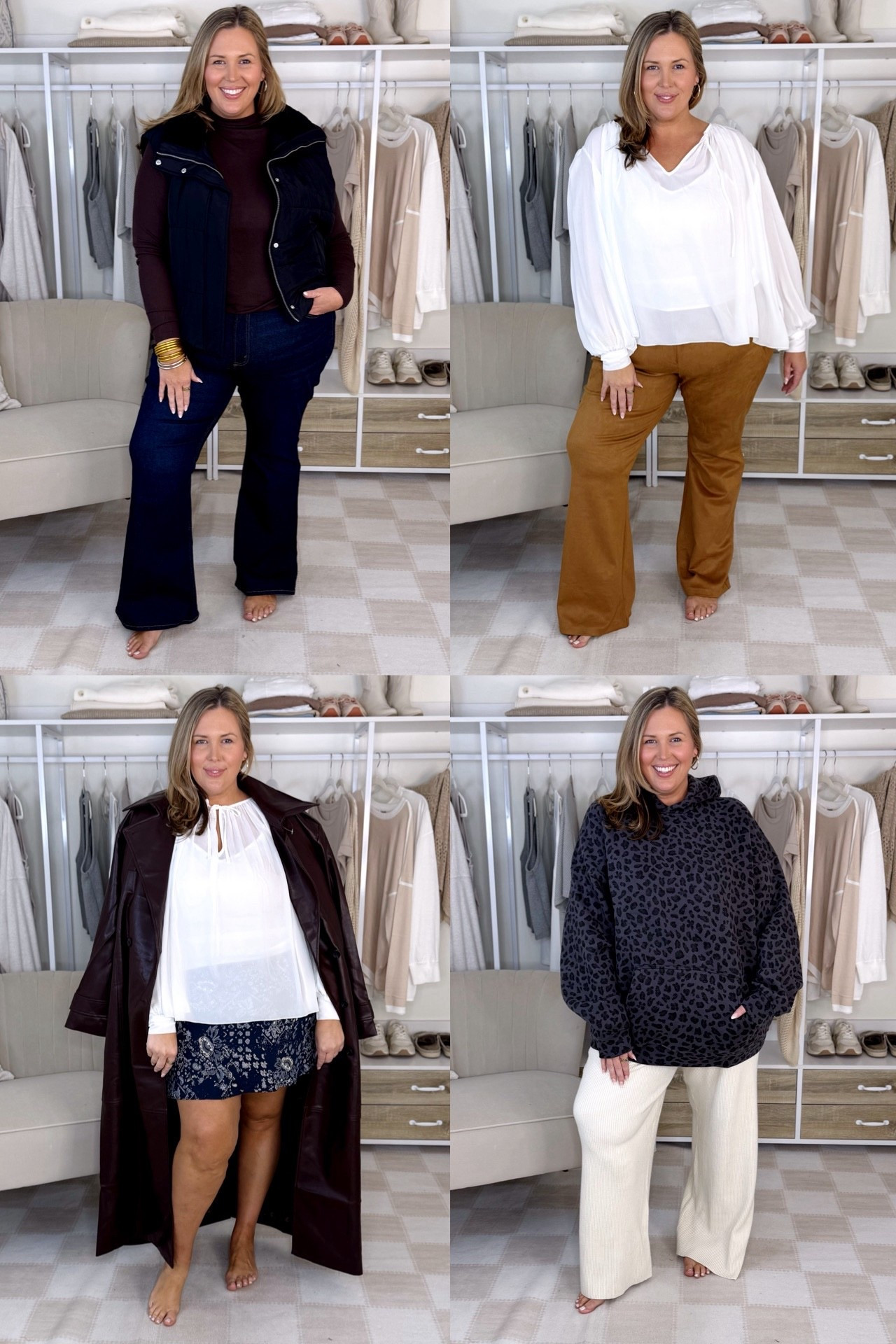 Abercrombie plus size haul! Now they do not carry plus sizes, but the XXL usually fits me great! 1. Wearing a 35 in the curve love bootcut high rise. The top is a XXL! The vest is a XXL as well! 2. The suede pants are a 35 regular curve love, they do run a bit big so I would probably get the 35 in the regular version! The top is a XL and fits well! 3. The top is an XL, the skirt is a XXL and I love it with the white top! The leather trench coat is a XXL! 4. The sweater pants are a XXL and the hoodie is a XXL tall! 

Make sure to shop through the LTK app to get the exclusive discount from now until 9/29!

Plus size fashion, Abercrombie haul, fall fashion, early fall favorites, ltk fall sale, fall transition outfits, chic style, comfy casual, everyday outfit ideas

#LTKMidsize #LTKPlusSize #LTKFallSale