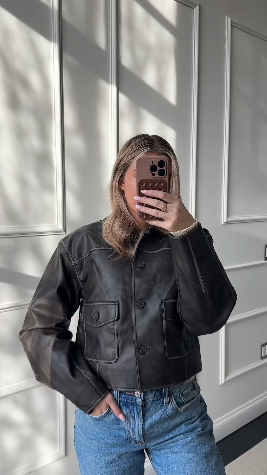 This brown leather jacket is chefs kiss 🫶🏼 from en saison! #jacket #ensaison #winterstyle 

#LTKSeasonal #LTKGiftGuide #LTKStyleTip