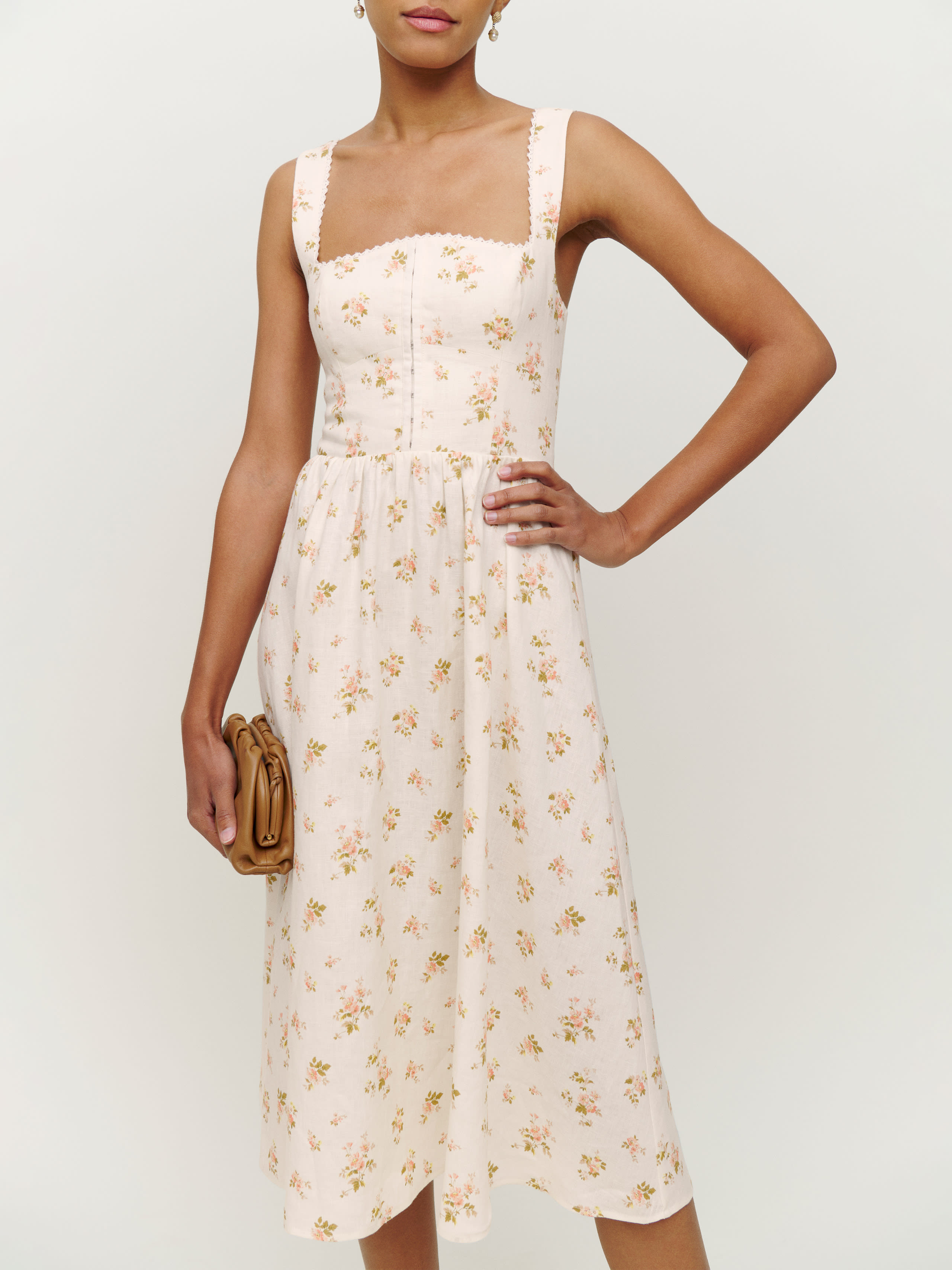 Tagliatelle Linen Dress | Reformation (Global)