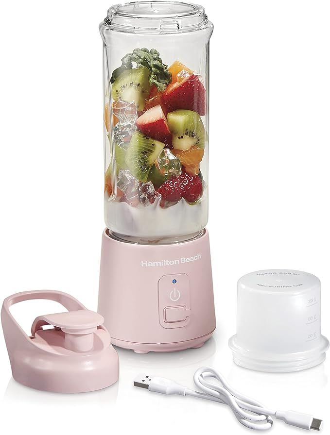 Hamilton Beach Mini Cordless Portable Personal Blender for Shakes and Smoothies, USB Rechargeable... | Amazon (US)