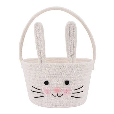 Easter Rope Basket Bunny with Handle - Spritz&#8482; | Target