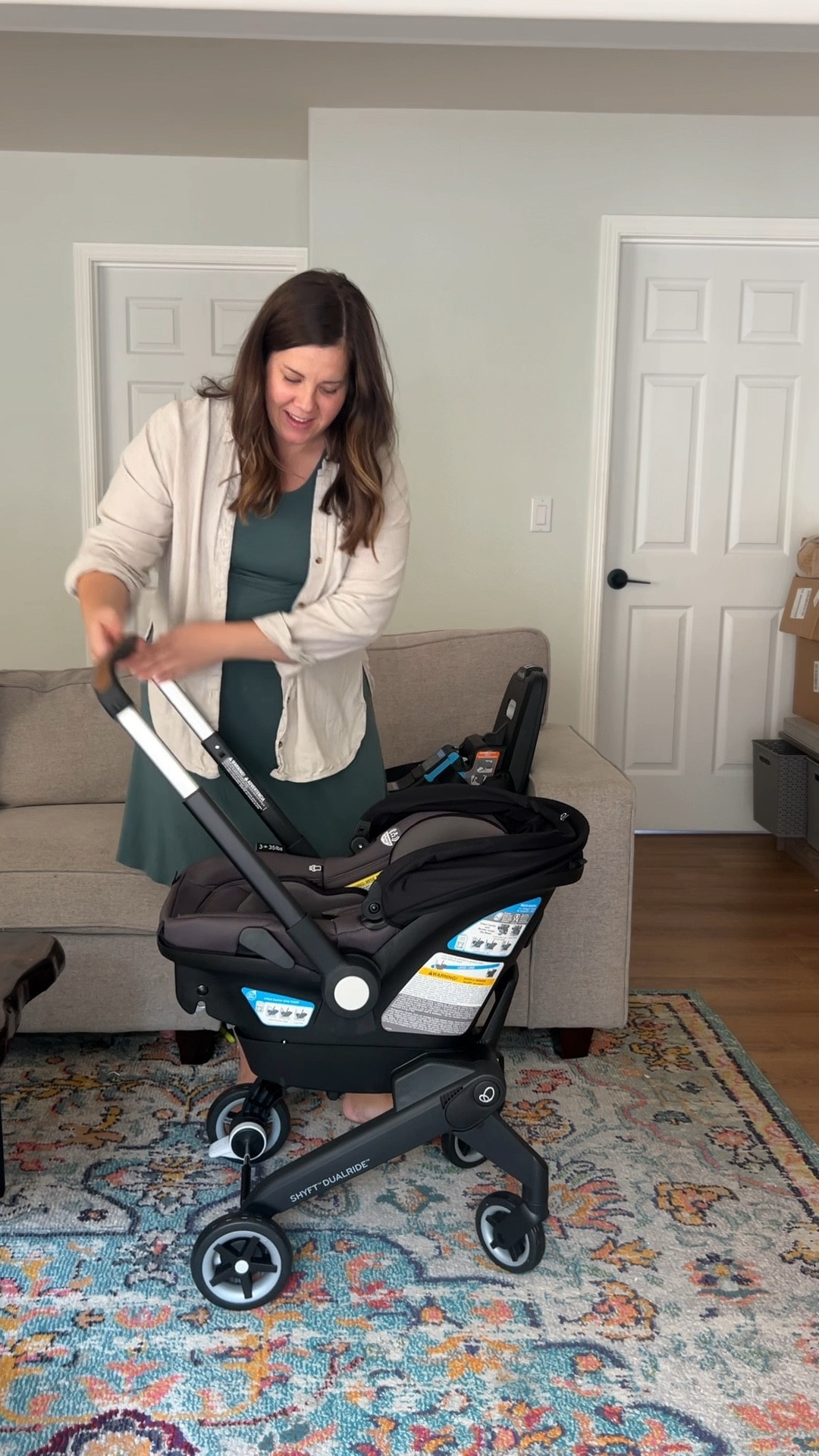 Loving this infant car seat + stroller combo! It has a click in car seat base and you can also leave the wheels behind when you want a lighter infant seat 🙌🏼 currently on sale!! ‼️

#LTKBump #LTKFamily #LTKBaby