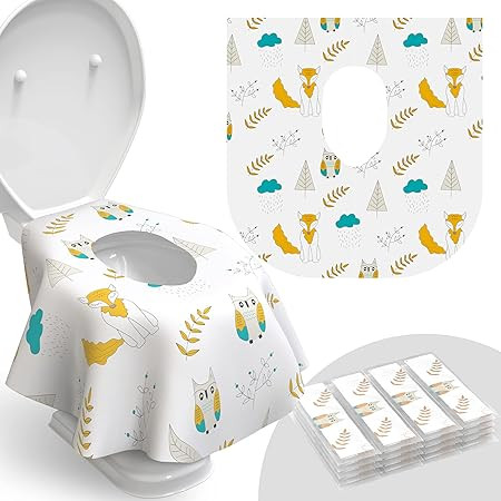 Toilet Seat Covers Disposable - 20 Pack - Waterproof, Ideal for Kids and Adults – Extra Large, ... | Amazon (US)