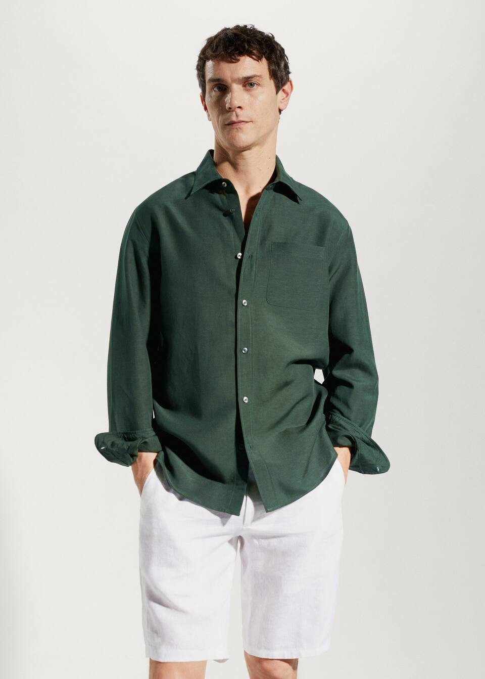 Search: regular fit lyocell shirt green (49) | Mango USA | MANGO (US)