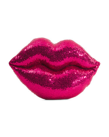 13x20 Pouty Shaped Lips Pillow | TJ Maxx