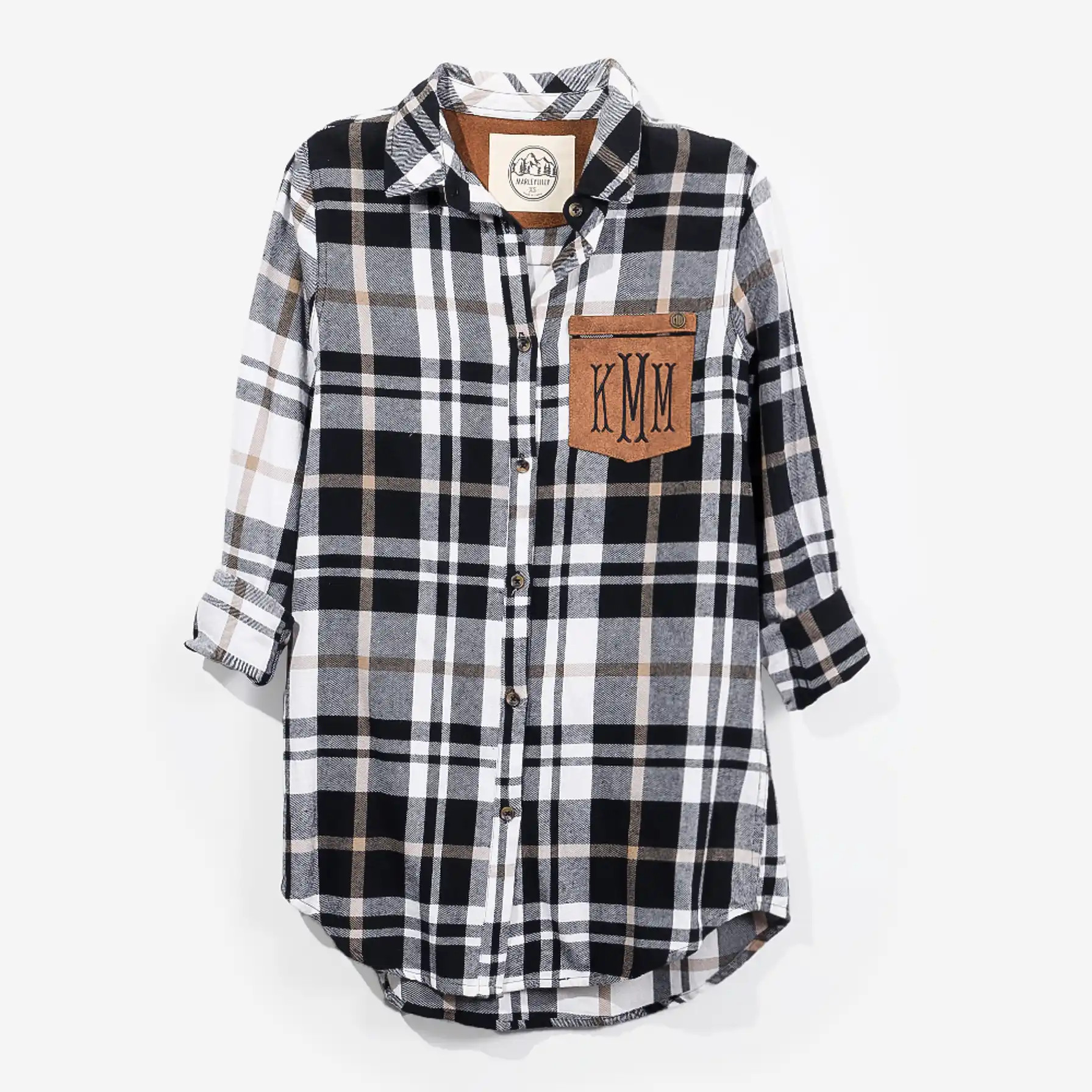 Monogrammed Plaid Layering Tunic | Marleylilly