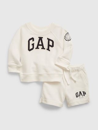 Baby Gap Logo Sweat Shorts Set | Gap (US)