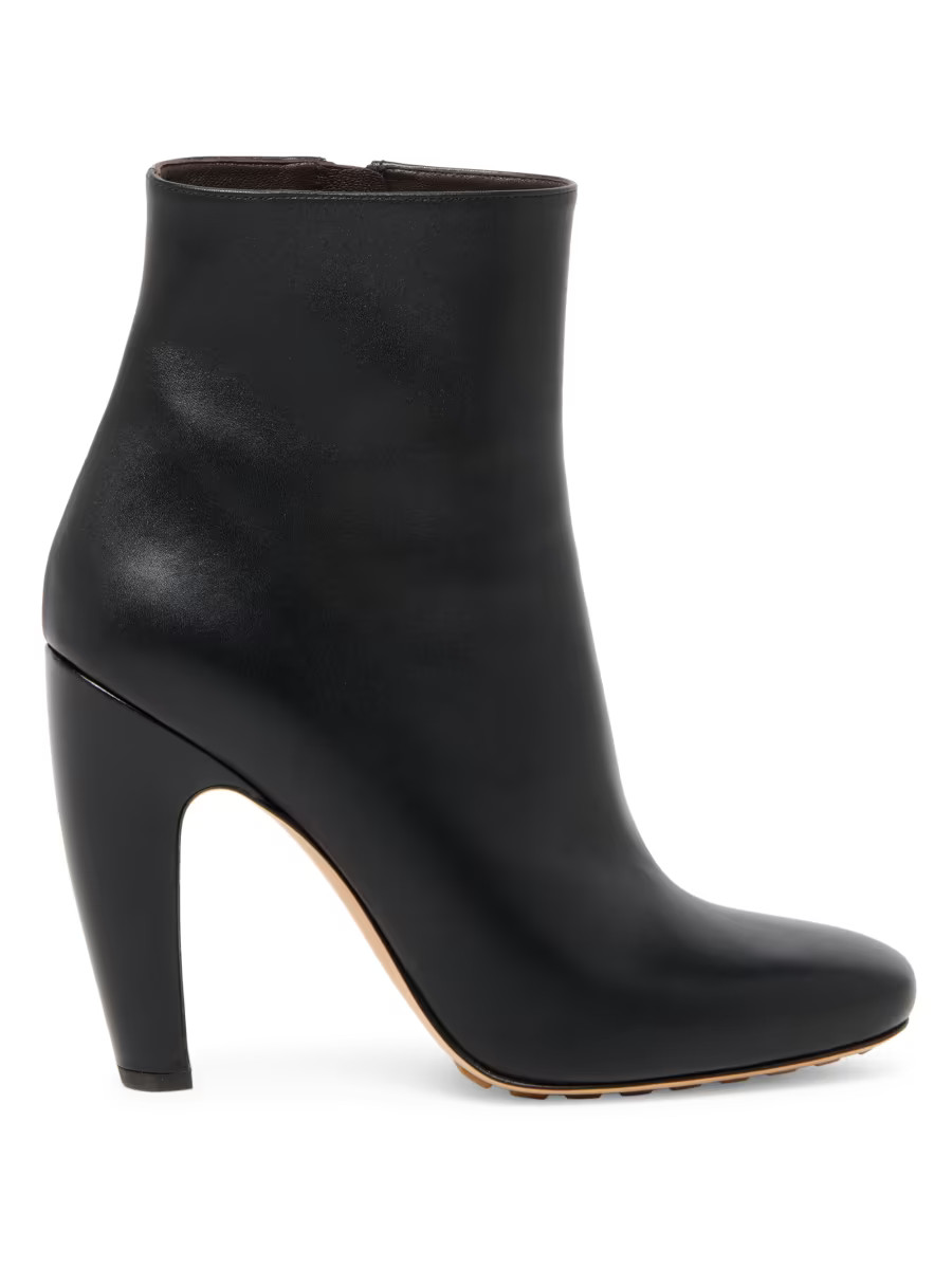 Canalazzo 100MM Leather Ankle Booties | Saks Fifth Avenue