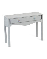 42in Lillian Linen Console Table | Marshalls