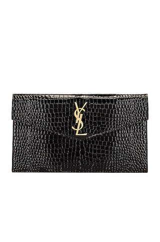 Medium Croc Uptown Pouch | FWRD 