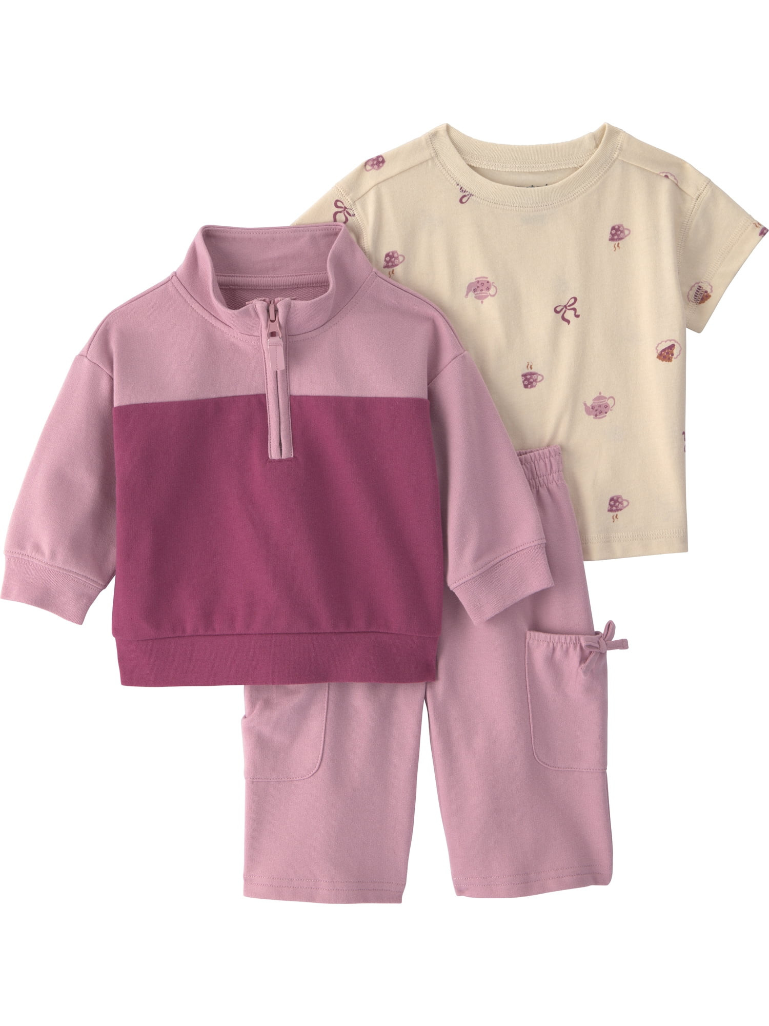Carter's Child of Mine Baby Girl Outfit Set 3-Piece, Sizes 0/3-24 Months | Walmart (US)