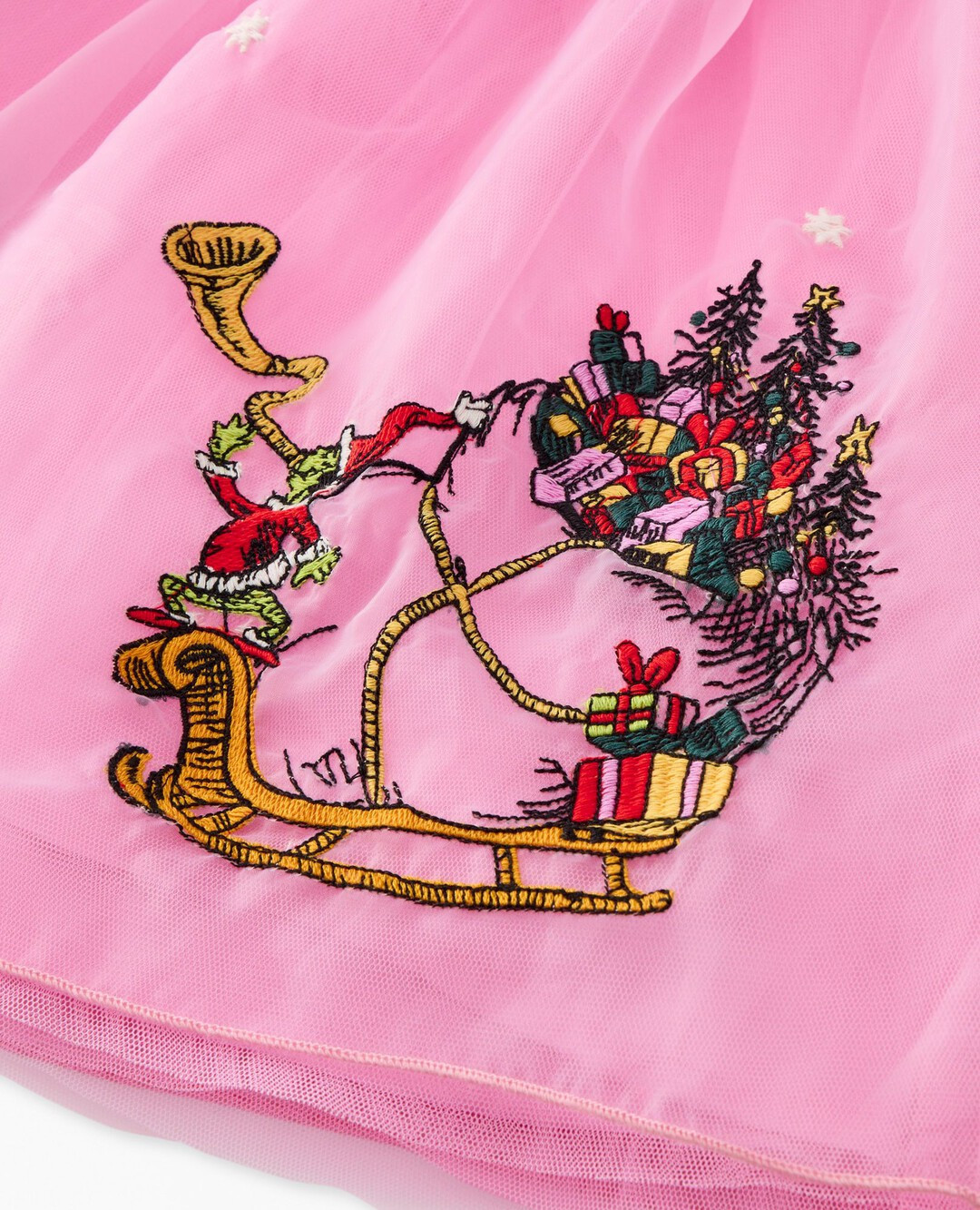 Dr. Seuss Grinch Tulle Embroidered Skirt | Hanna Andersson
