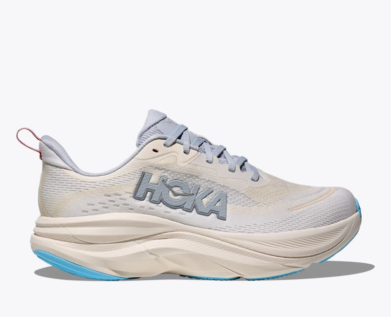 HOKA Women's Skyflow Shoes in Alabaster/Mineral Blue, Size 5 W | Hoka One US