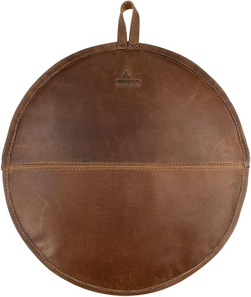 Tortilla Warmer Handmade from Full Grain Leather - Bourbon Brown | Amazon (US)