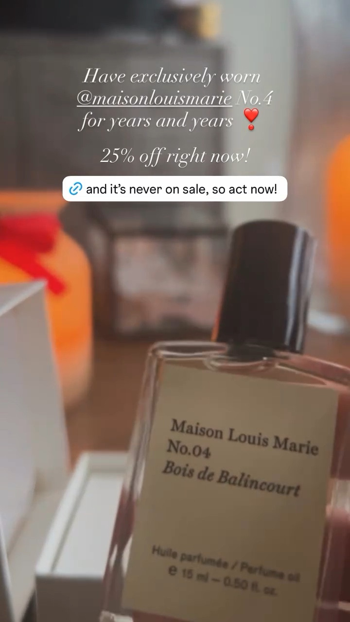 I’ve worn @maisonlouismarie No.4 for years and years and it’s hands down my favorite scent! As someone who’s allergic to artificial fragrance, this is a clean perfume that doesn’t break me out! I keep the little roller in my purse, but feel like getting the sample pack could be a nice way to find your favorite! They’d also be cute to be separated and given as tiny gifts wrapped in little packages! #giftidea 

#LTKCyberWeek #LTKGiftGuide #LTKgrwm