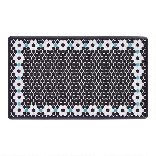 Dash Wellness Mat Flower Tile Nonslip Floor Mat | World Market