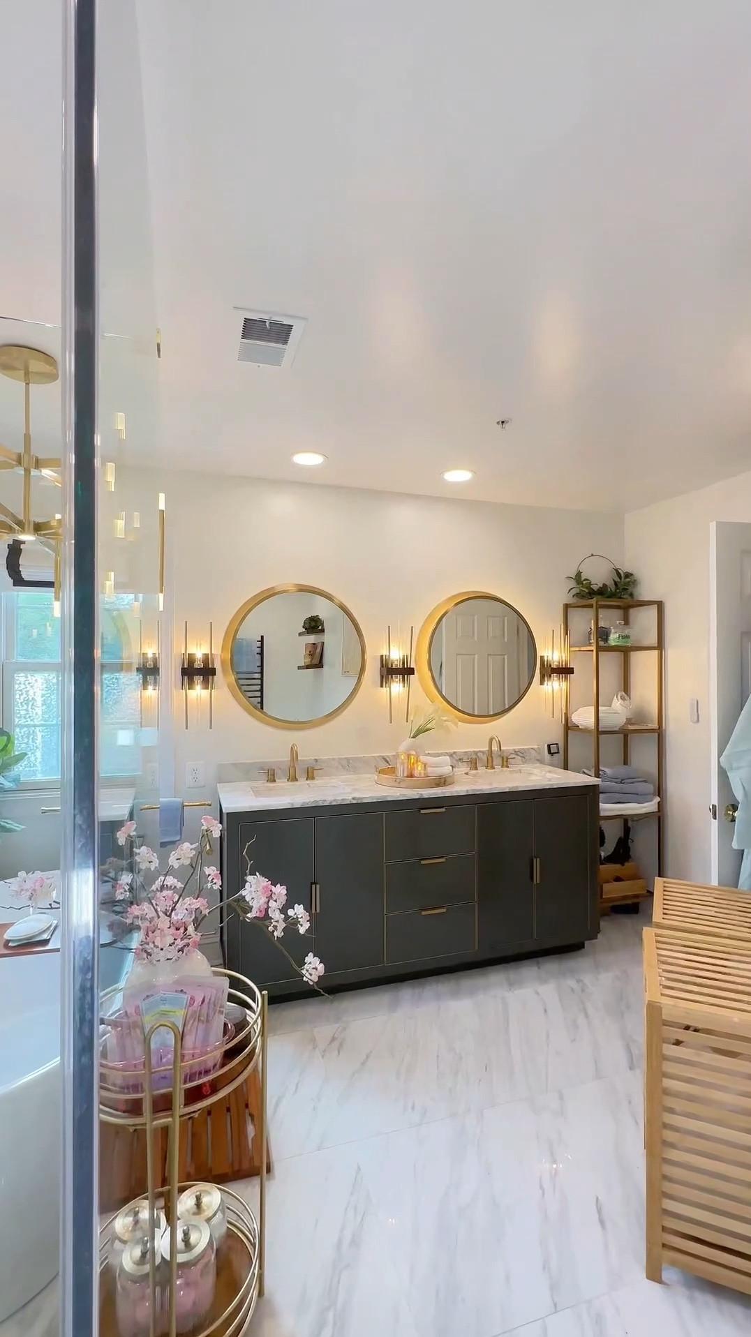 Sprucing up my bathroom with some fabulous Wayfair finds! 😍 I’ve had this chic bath-stool for several years now and love it and I added this toilet paper dispenser that’s a total game changer! 👌🏾 

#LTKSaleAlert #LTKHome