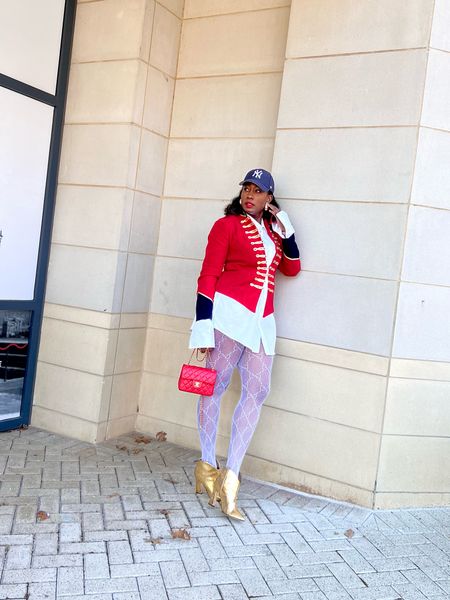 Military Jacket Inspired Looks- Gucci GG Stockings 

#LTKstyletip #LTKitbag #LTKshoecrush