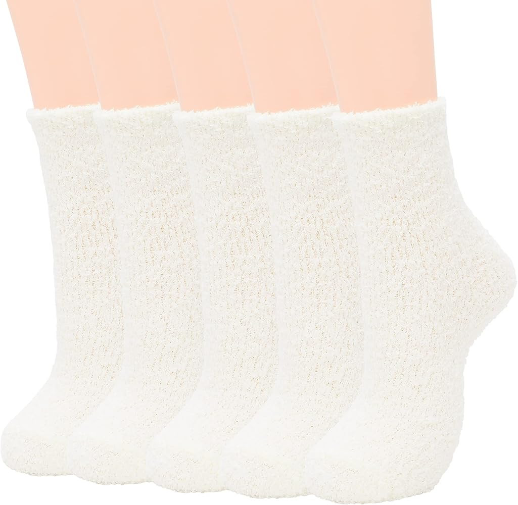 Zando Women's Soft Fuzzy Socks - Thick, Warm, Fluffy, Comfy Home Sleeping Socks | Amazon (US)