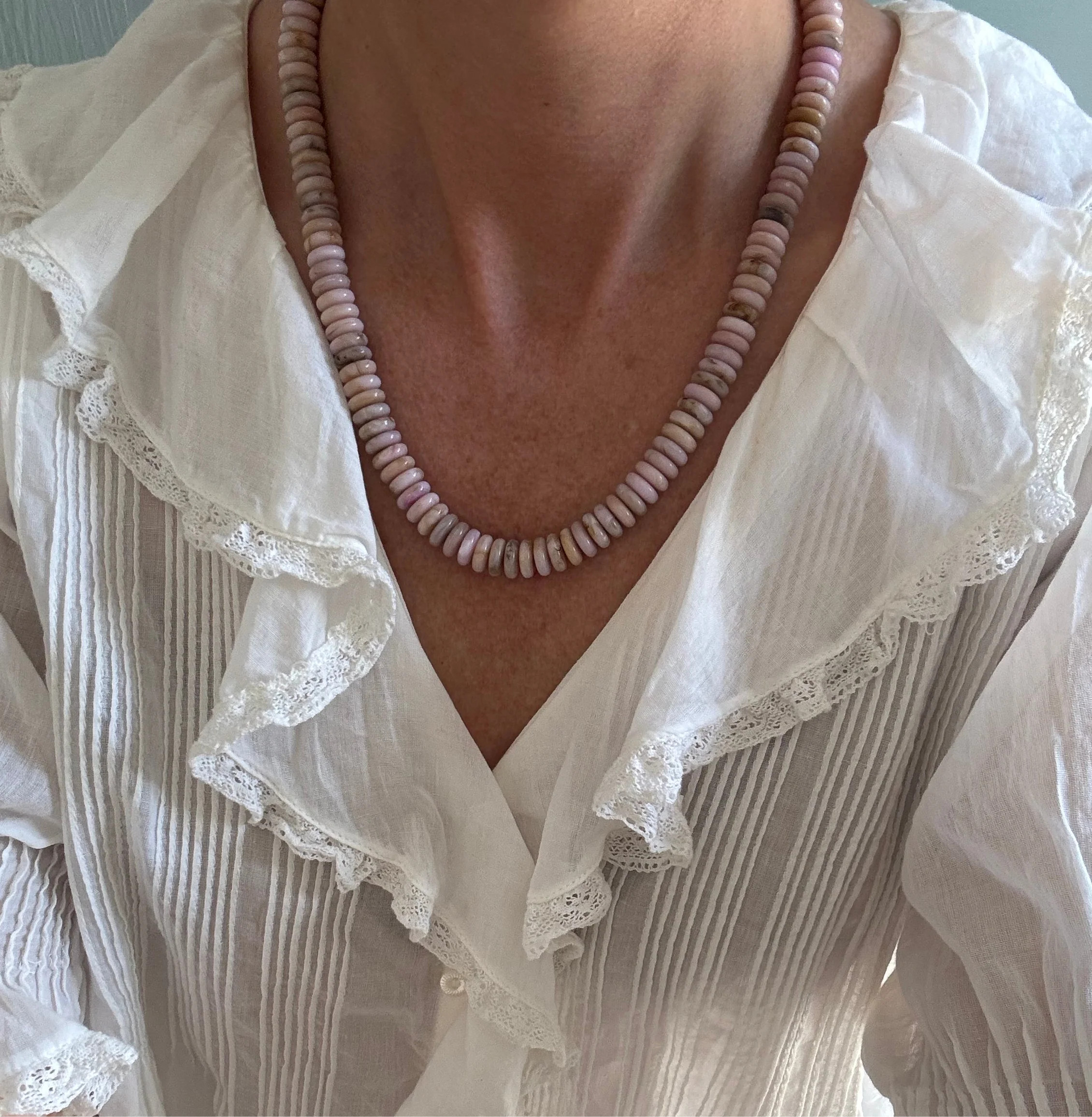 Frosted Petal Necklace | Erin McDermott Jewelry
