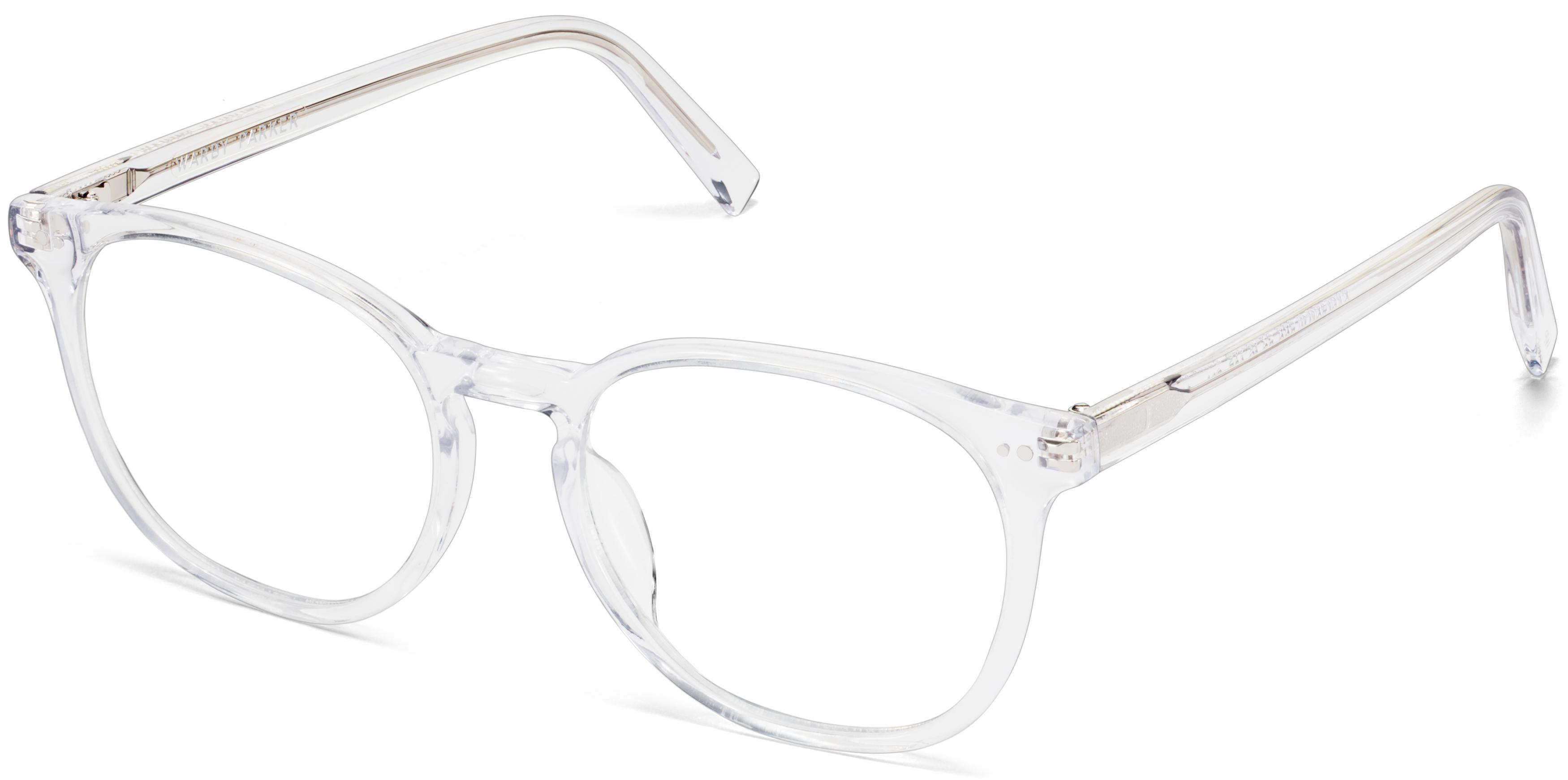 Carlton Low Bridge Fit Eyeglasses in Crystal | Warby Parker | Warby Parker (US)