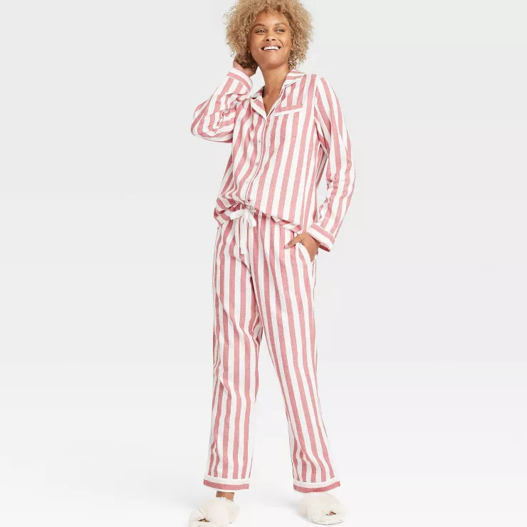 Women's Perfectly Cozy Flannel Pajama Set - Stars Above™ | Target
