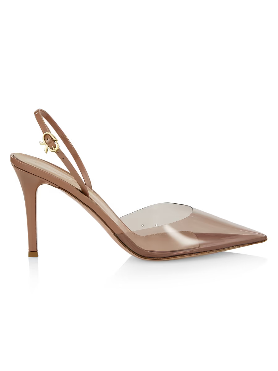 Ribbon PVC D'Orsay Pumps | Saks Fifth Avenue