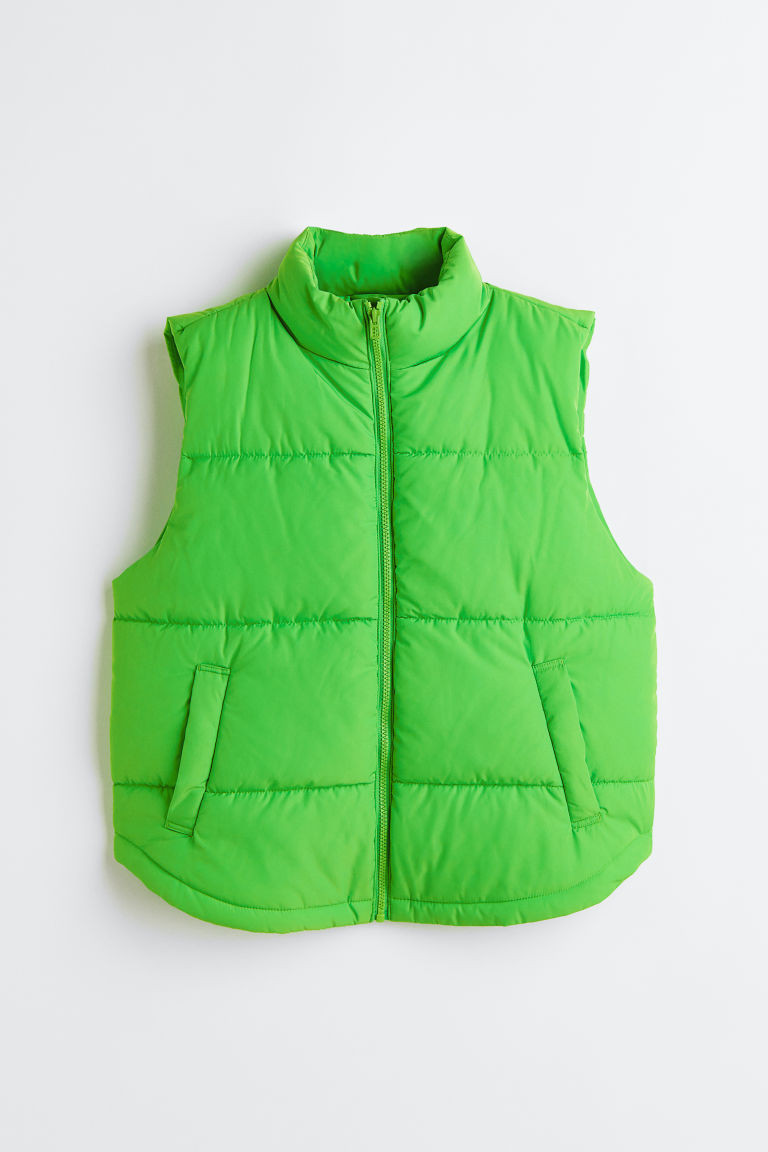 H & M - Puffer Vest - Green | H&M (US + CA)