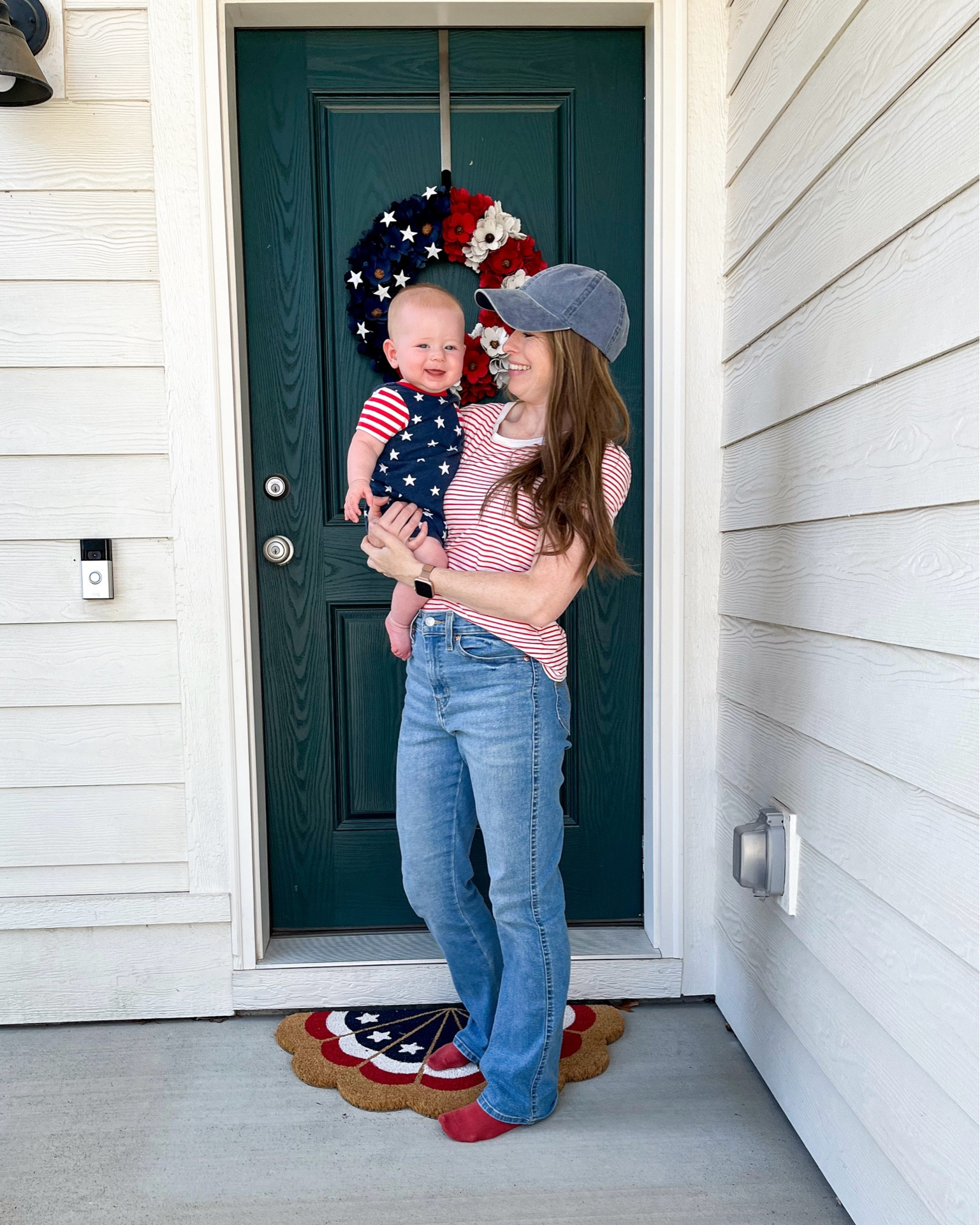 Patriotic front porch and outfits for Memorial Day, Veterans Day and the 4th of July. 🇺🇸

#LTKSeasonal #LTKStyleTip #LTKHome