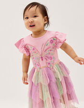 Baby Embroidered Butterfly Disco Dress Pink | Monsoon (UK)