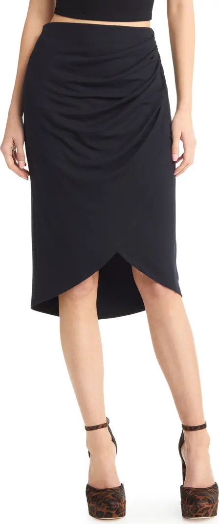 Open Edit Ruched Tulip Hem Skirt | Nordstrom | Nordstrom
