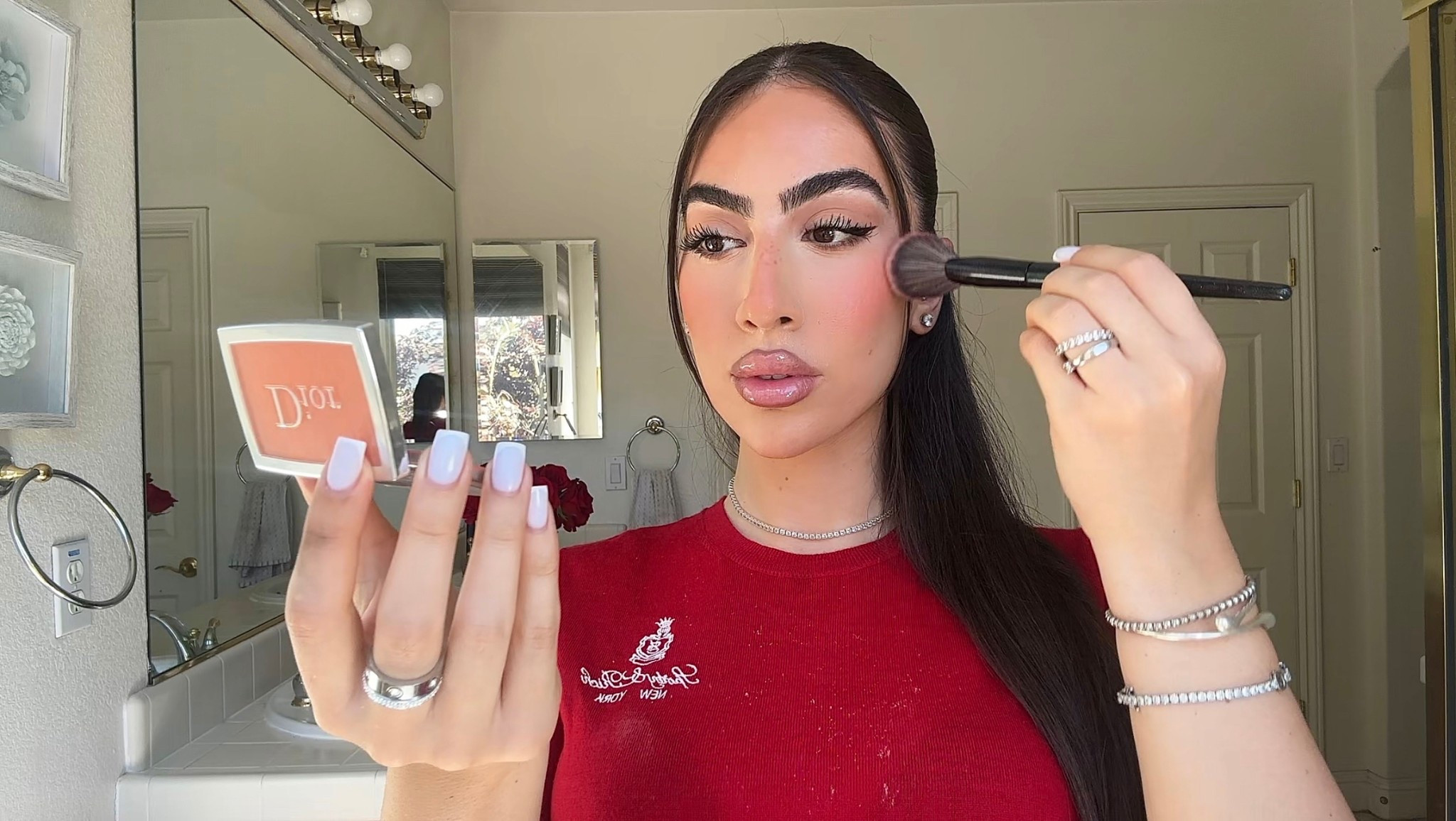 Everyday makeup routine I love ❤️ one of those looks I do and know it always comes out perfect! I think it’s so great to have one signature glam look- this is mine! #beauty #makeup 