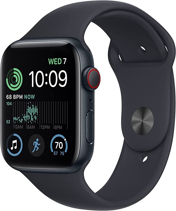 Apple Watch SE (2nd Gen) [GPS +Cellular 44mm] Smart Watch w/Midnight Aluminum Case & Midnight Spo... | Amazon (US)